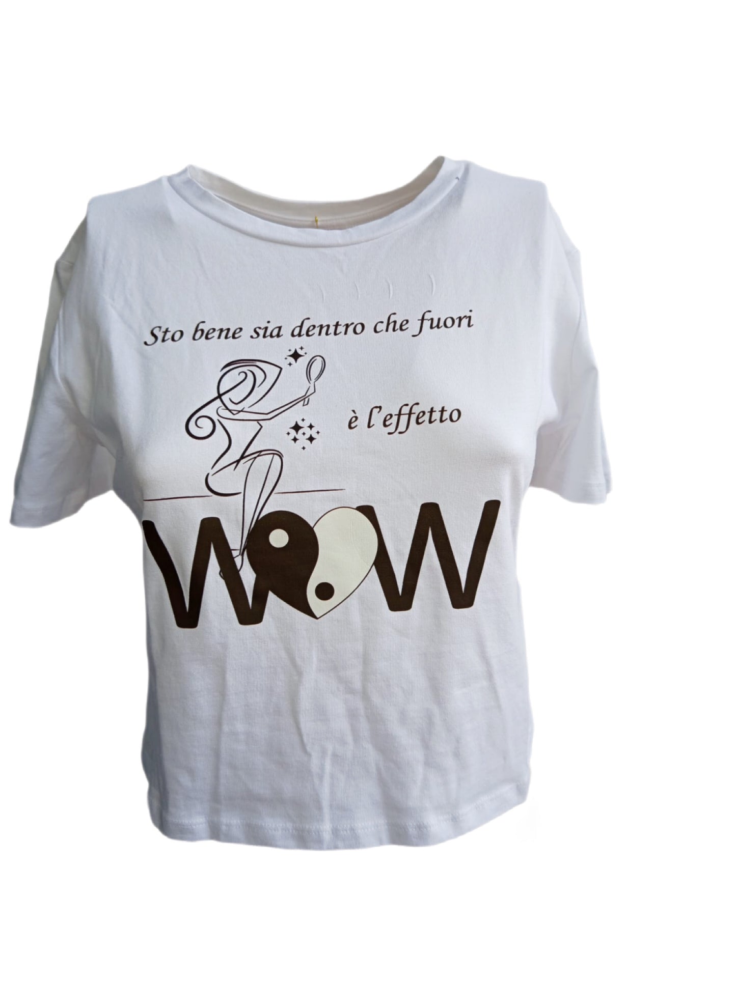 TOP CROP - cottone SILVIAESSE S/M Taglia unica