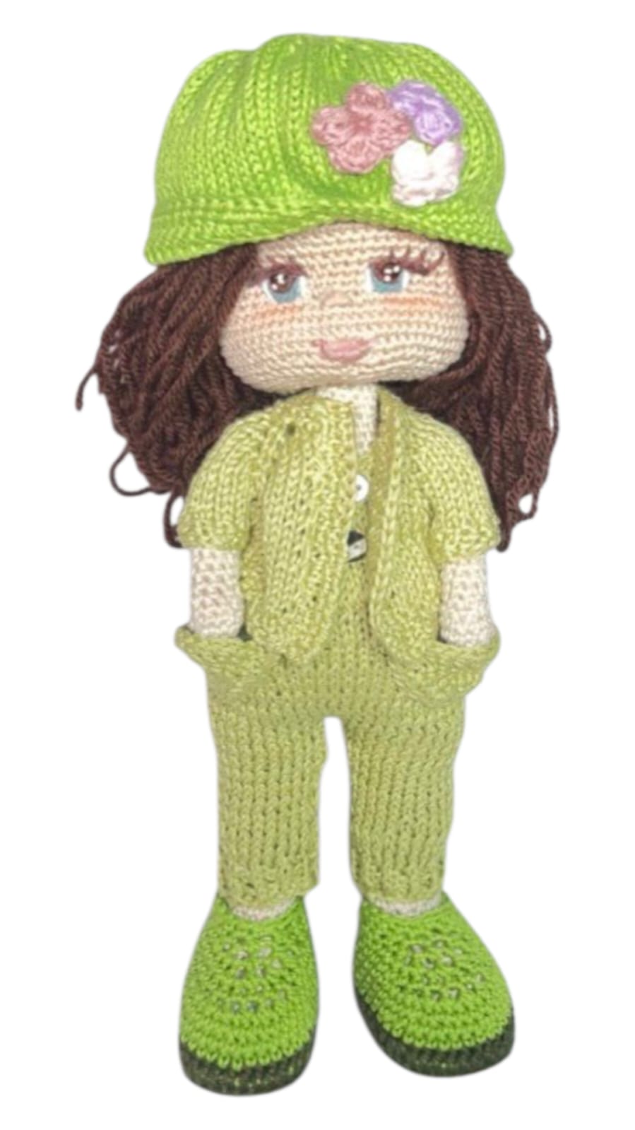 Ana - Muñeca Artesanal 38cm (Crochet de Alta Costura)