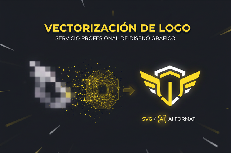 Servicio de vectorización de logo profesional