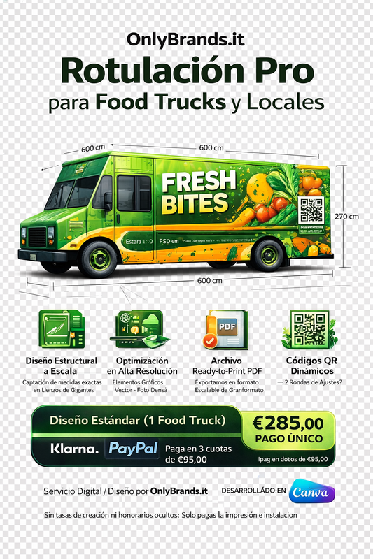 Branding Físico: Diseño de Rotulación Pro (Food Trucks y Locales)