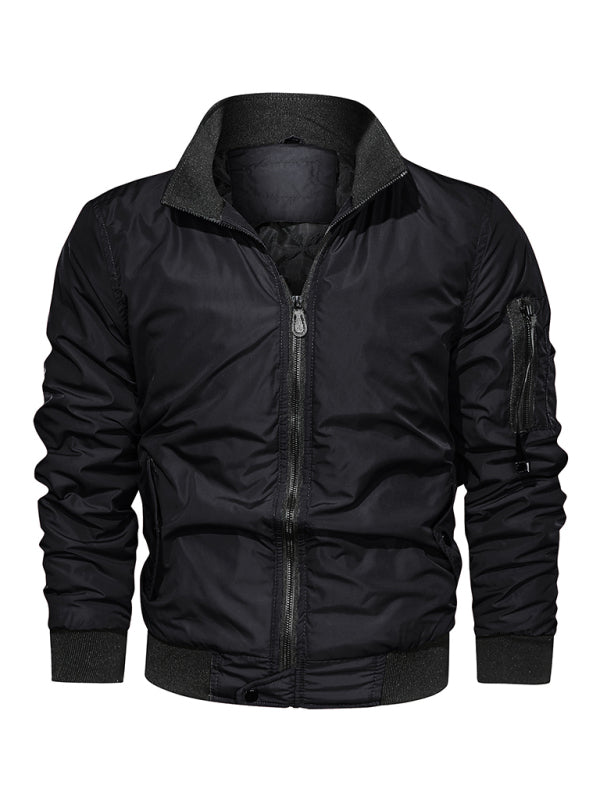 Men's Cotton Jacket Coat Simple Fashion Men's Cotton Clothes kakaclo