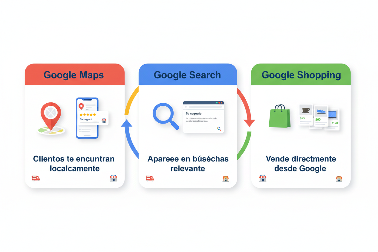Cómo funciona el Pack Visibilidad Google - Infografía