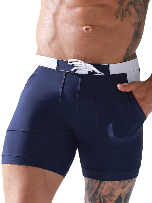 Men's Pocket Lined Tethered Swim Shorts kakaclo