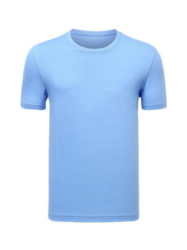 Loose solid color short-sleeved t-shirt men's pure cotton bottoming shirt kakaclo