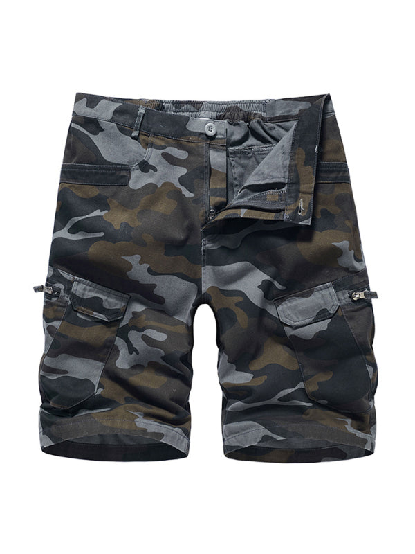 Men's Camouflage Print Cargo Shorts kakaclo