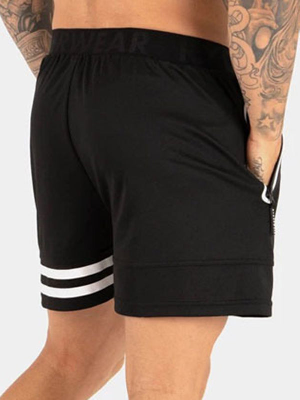 Men's Casual Sports Unilateral Striped Quick-drying Shorts kakaclo