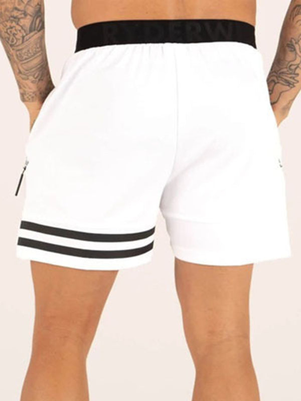 Men's Casual Sports Unilateral Striped Quick-drying Shorts kakaclo
